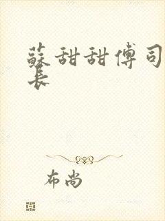 苏甜甜傅司衍机长