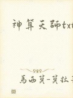 神算天师txt