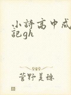 小诗高中成长日记gh