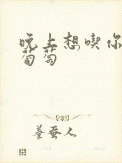 晚上想吃你的黑葡萄