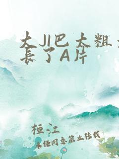 大JI巴太粗太长了A片
