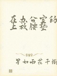 在办公室的椅子上放腰垫