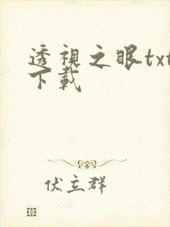 透视之眼txt下载