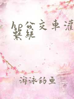 hp公交车灌溉系统