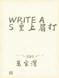 WRITE AS 皇上扇打