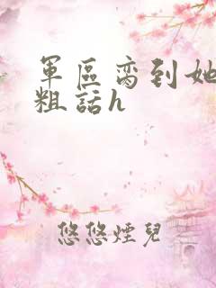 军区脔到她哭h粗话h