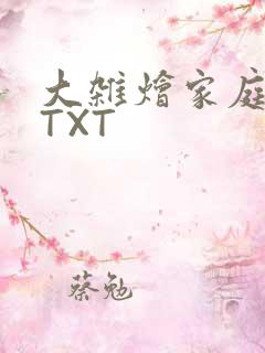 大杂烩家庭小说TXT