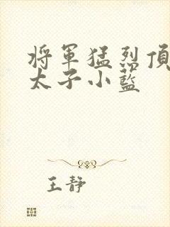 将军猛烈顶弄h太子小蓝