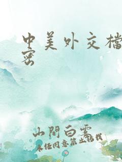 中美外交档案解密