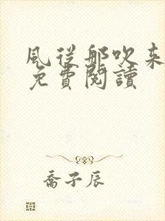 风从那吹来小说免费阅读