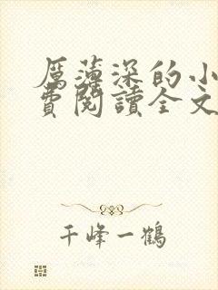 厉薄深的小说免费阅读全文