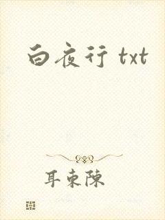 白夜行 txt
