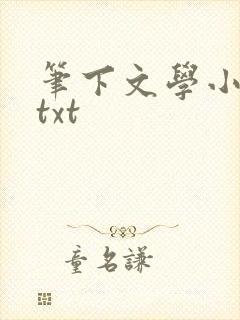 笔下文学小说网txt
