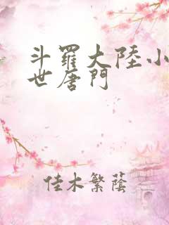 斗罗大陆小说绝世唐门