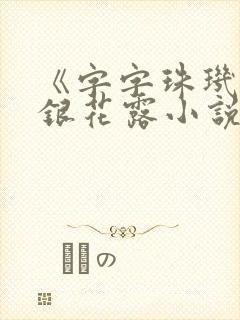 《字字珠玑》金银花露小说