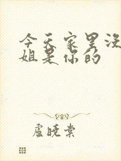 今天家里没人姐姐是你的