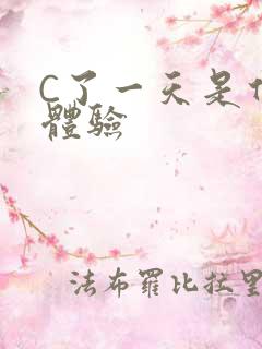 C了一天是什么体验