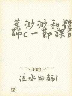 叶渺渺和体育老师c一节课的作文