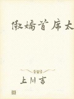 傲娇首席太腹黑