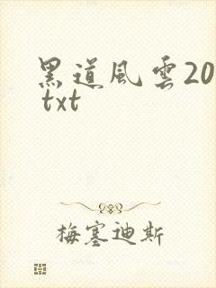 黑道风云20年 txt
