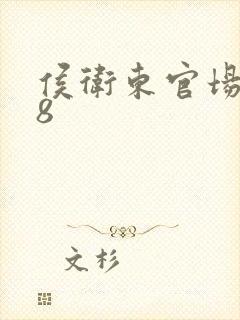 侯卫东官场笔记8