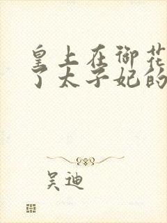 皇上在御花园c了太子妃的网剧