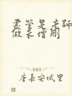 尽管是老师也想做未增删