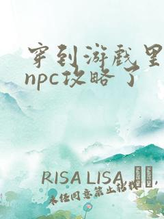穿到游戏里面被npc攻略了