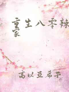 重生八零辣妻当家