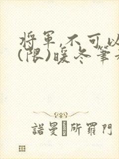 将军,不可以!(限)暖冬笔趣阁免费阅读