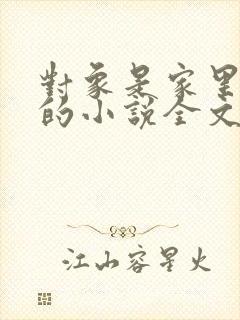 对象是家里安排的小说全文免费阅读