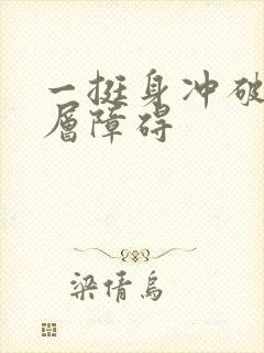 一挺身冲破了那层障碍