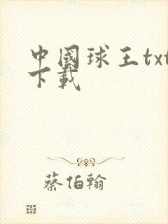 中国球王txt下载