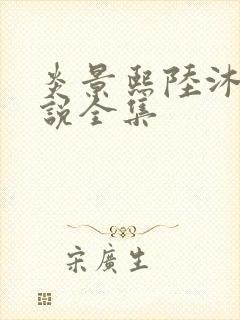 炎景熙陆沐擎小说全集