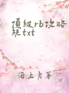 顶级rb攻略系统txt