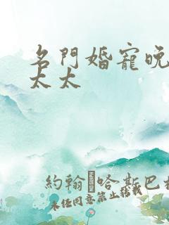 名门婚宠晚安赫太太