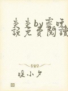 炎炎by霁晚小说免费阅读全文