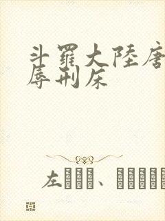斗罗大陆唐舞桐辱刑床