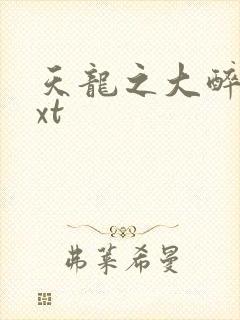 天龙之大醉侠txt