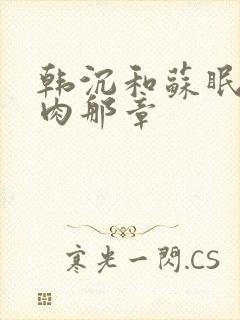 韩沉和苏眠的肉肉那章
