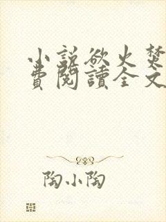 小说欲火焚烧免费阅读全文