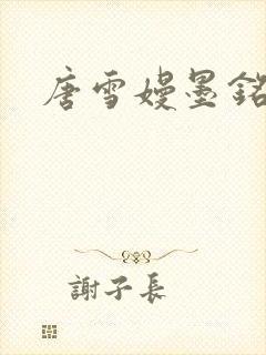 唐雪嫚墨铭阳