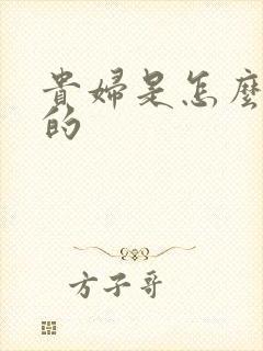 贵妇是怎么炼成的