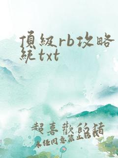 顶级rb攻略系统txt