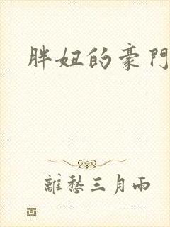 胖妞的豪门之旅