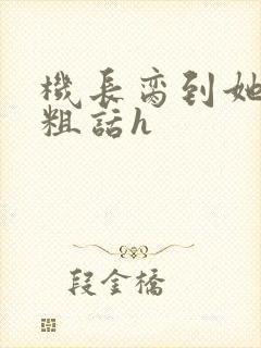 机长脔到她哭h粗话h