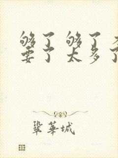 够了 够了 不要了 太多了