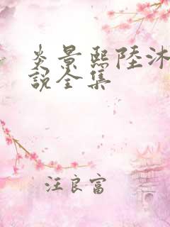 炎景熙陆沐擎小说全集