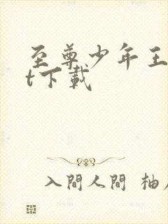 至尊少年王txt下载