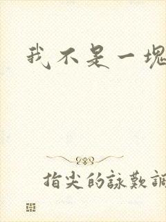 我不是一块石头